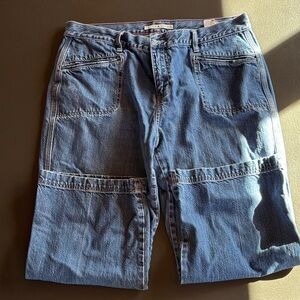 Blue Denim Cargo Shorts